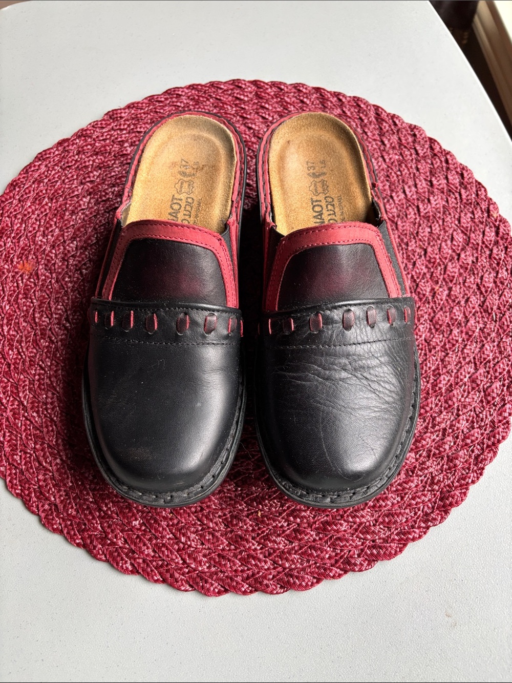 Naot mule shoes